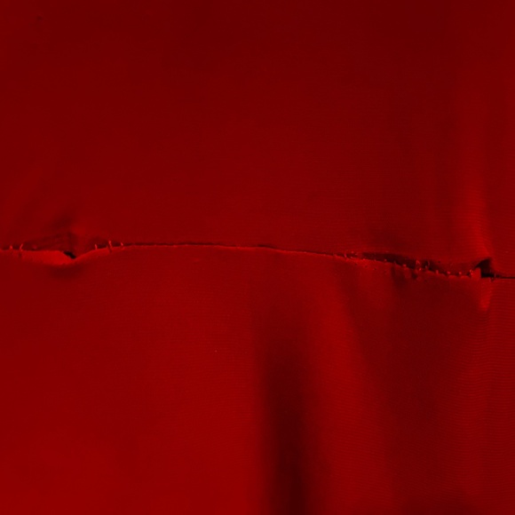 Faux wrap stretchy red dress- Christmas party, work, date night - Picture 5 of 6